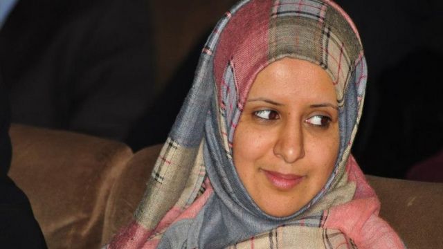 راضية المتوكل الناشطة في مجال حقوق الإنسان في اليمن.